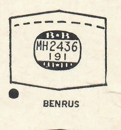 BENRUS : CHAMPION – Hexagon 24.3mm x 19.1mm DUREX