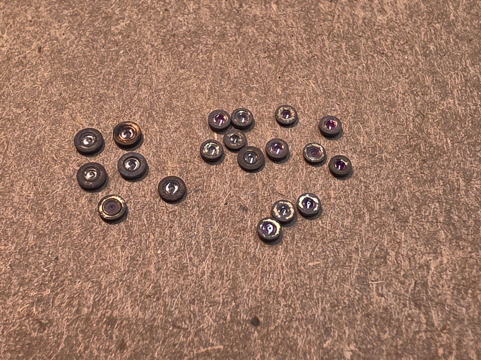 Lot Of Mixed Hamilton 18s & 16s Pocket Watch Balance Hole Jewels