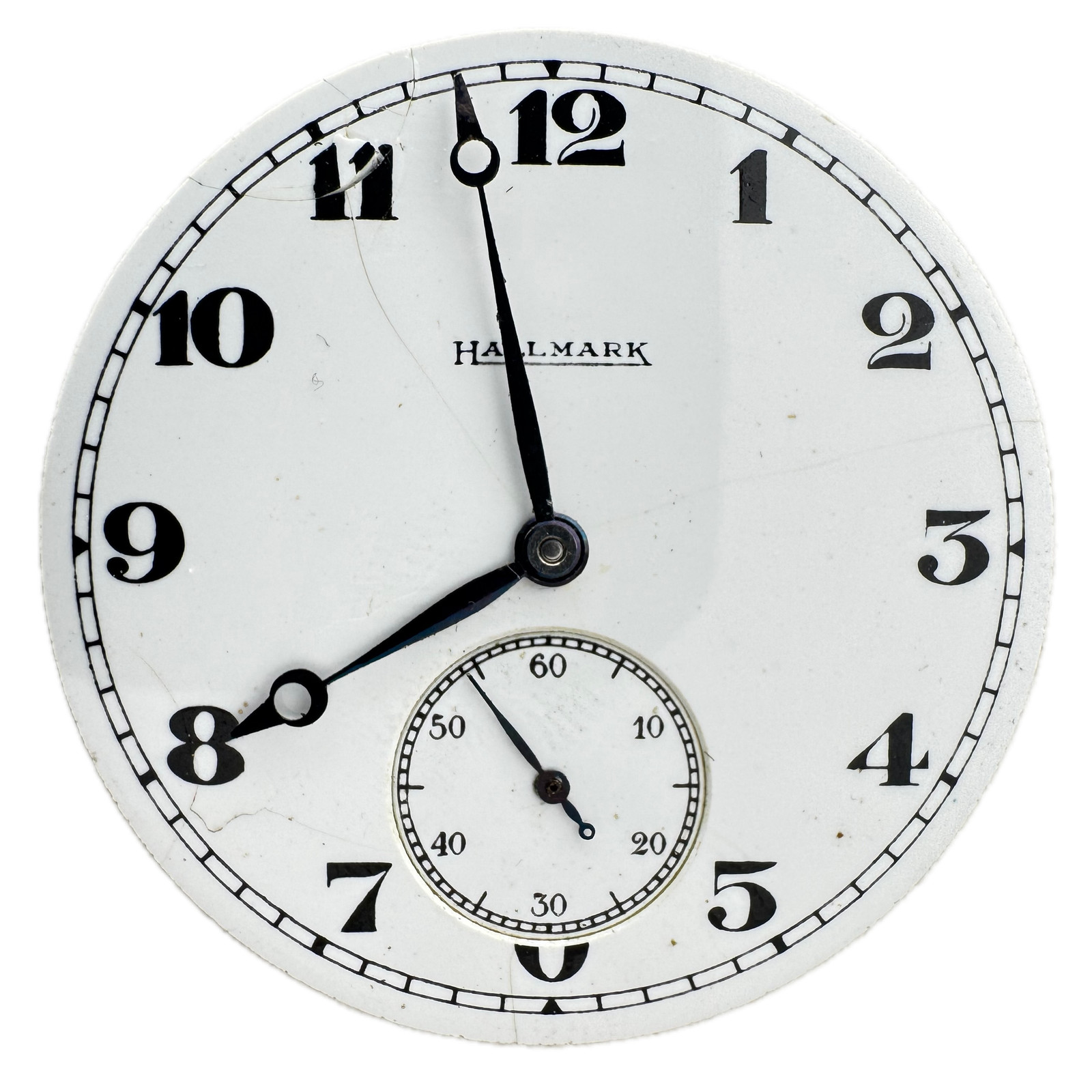 Antique 12s 1919 Hallmark Breguet Moon Hands Pocket Watch Movement Illinois 504