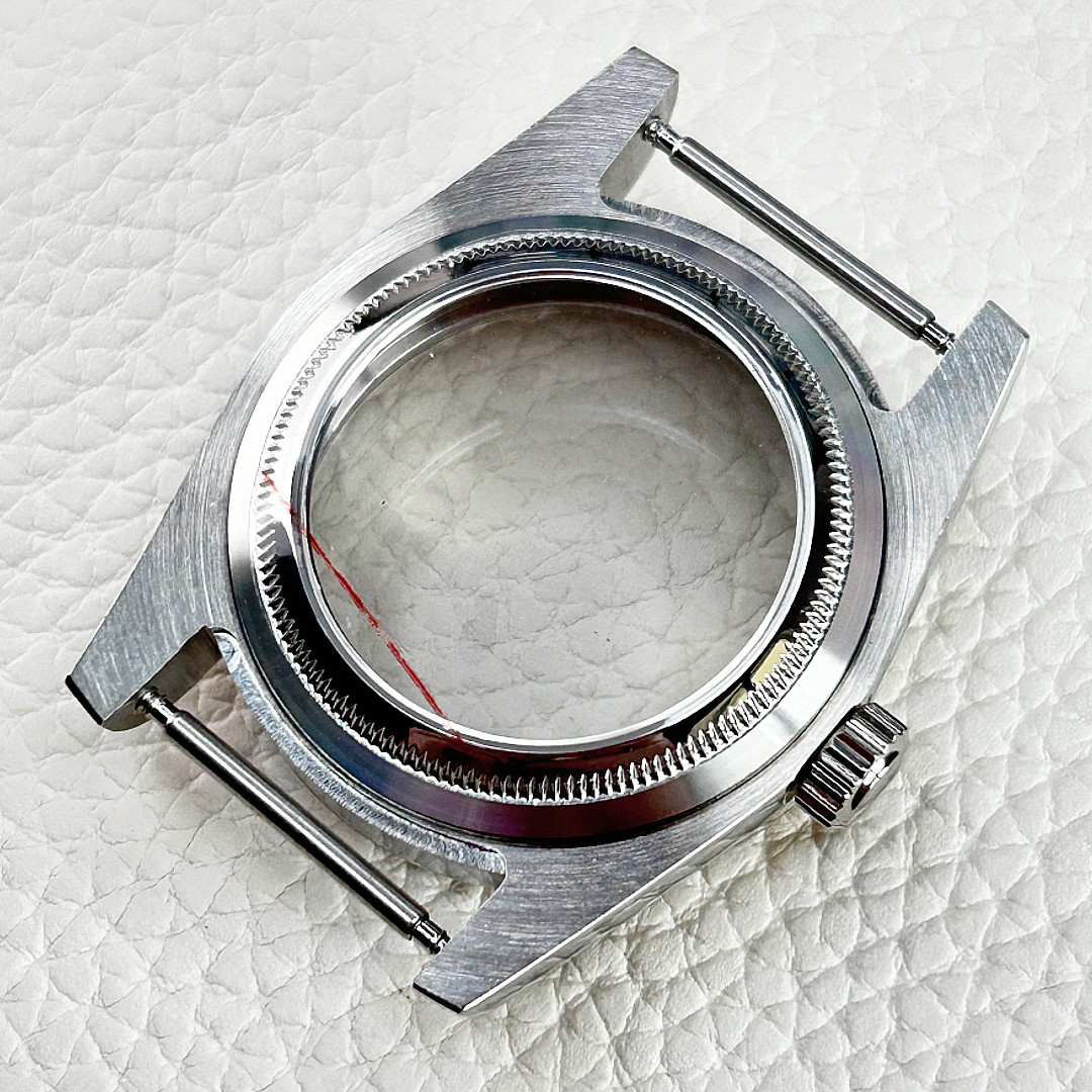 36mm Silver Steel Watch Case Stainless Steel Fit NH35 NH36 Movement 28.5mm Dial