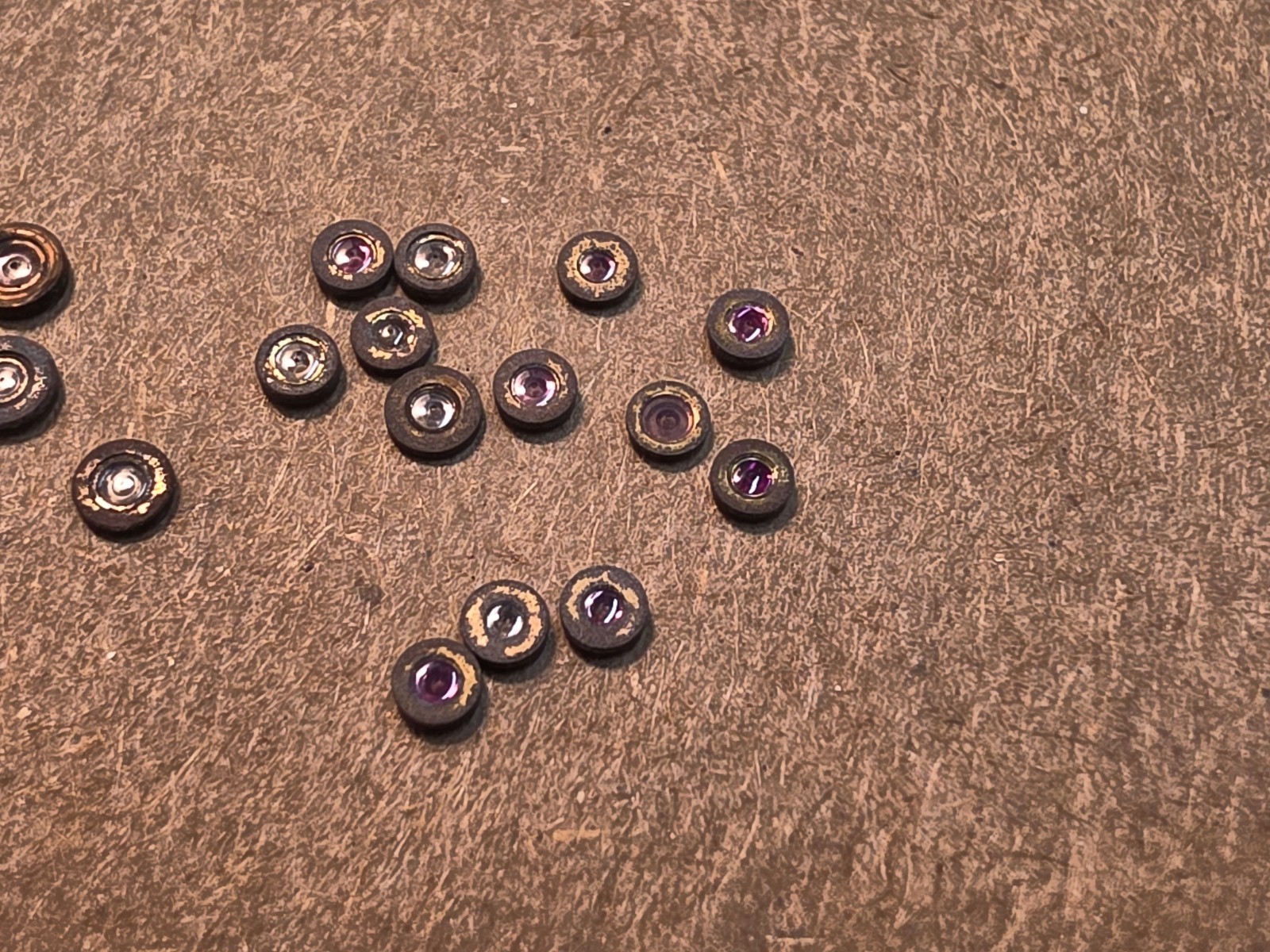 Lot Of Mixed Hamilton 18s & 16s Pocket Watch Balance Hole Jewels