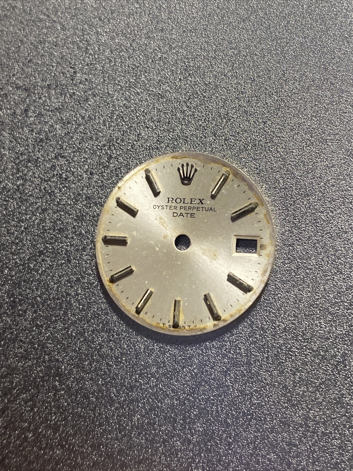 Genuine Rolex Silver Dial Lady Date 6917 6517 6916 6516 HAS SPOTS AND DAMAGE