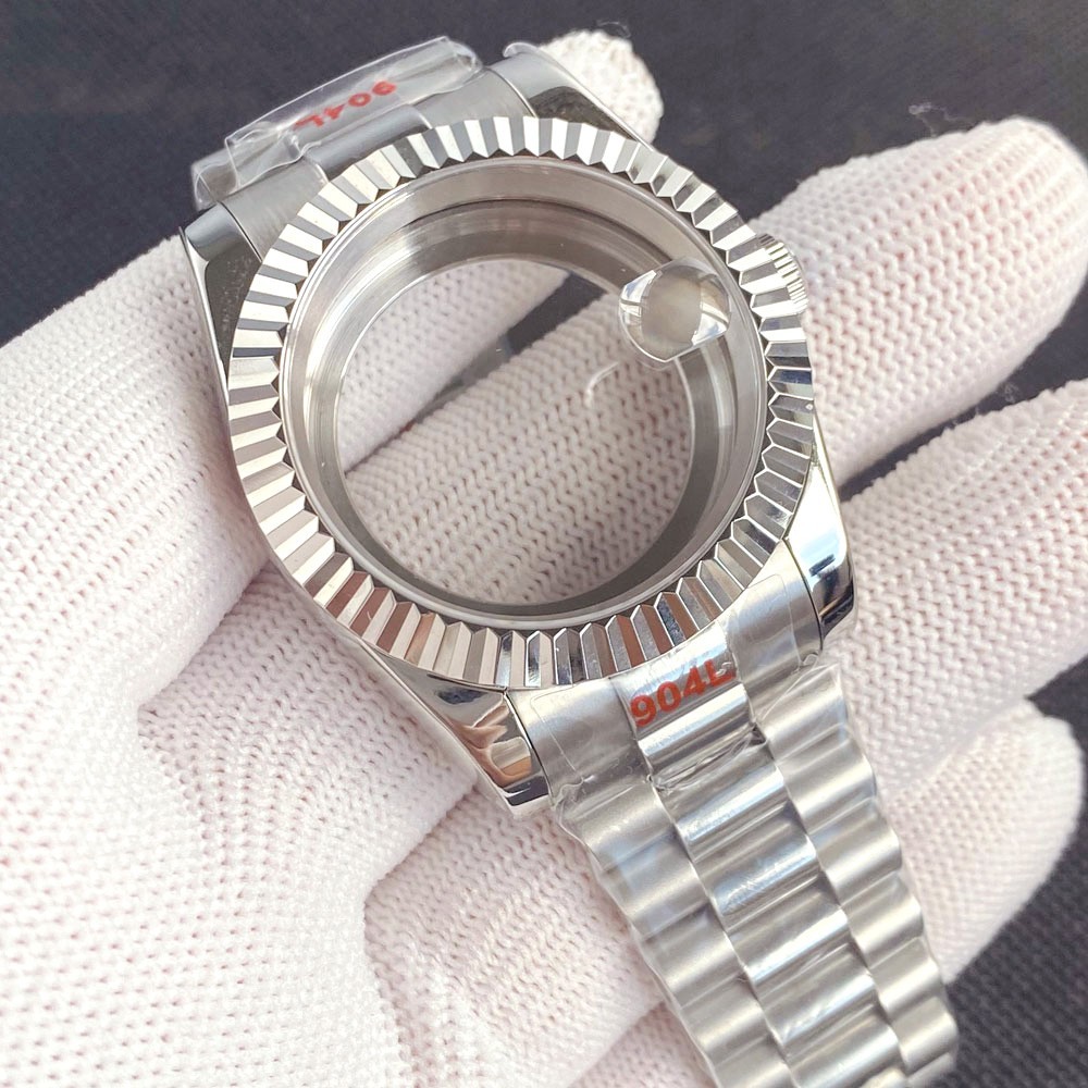 200M Dive 36mm 39mm Fluted Watch Case Sapphire Fit NH35 PT5000 Stainless Steel