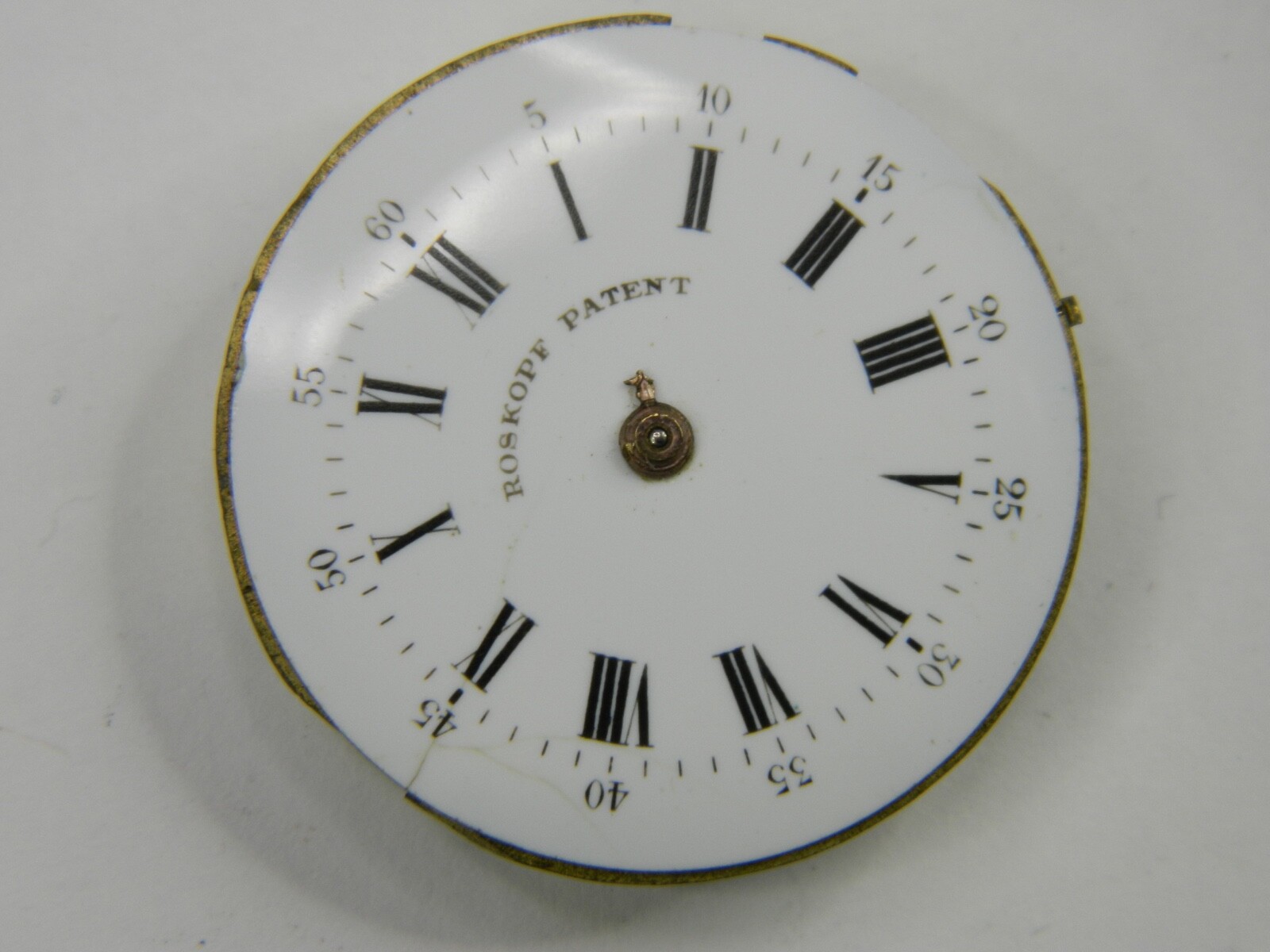 SMALL (30.7mm) VINTAGE ROSKOPF PATENT POCKET WATCH MOVEMENT – PARTS OR REPAIR