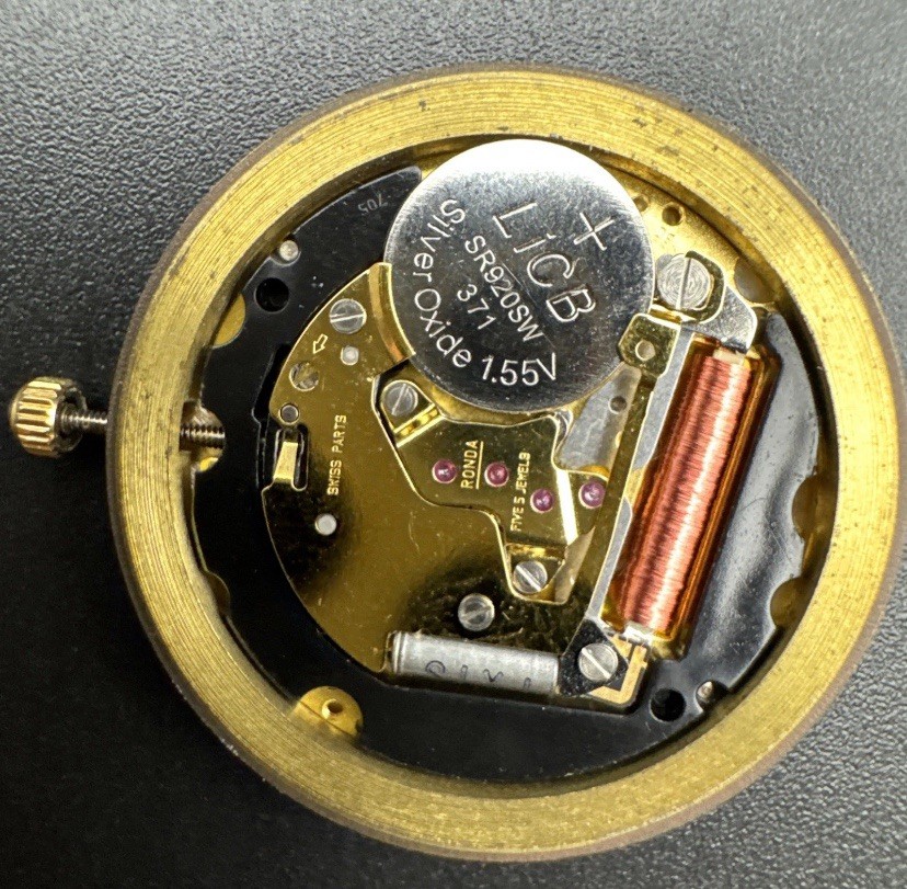 Lucien Picard Watch Dial and Movement – Ronda 5j Swiss Quartz – Running