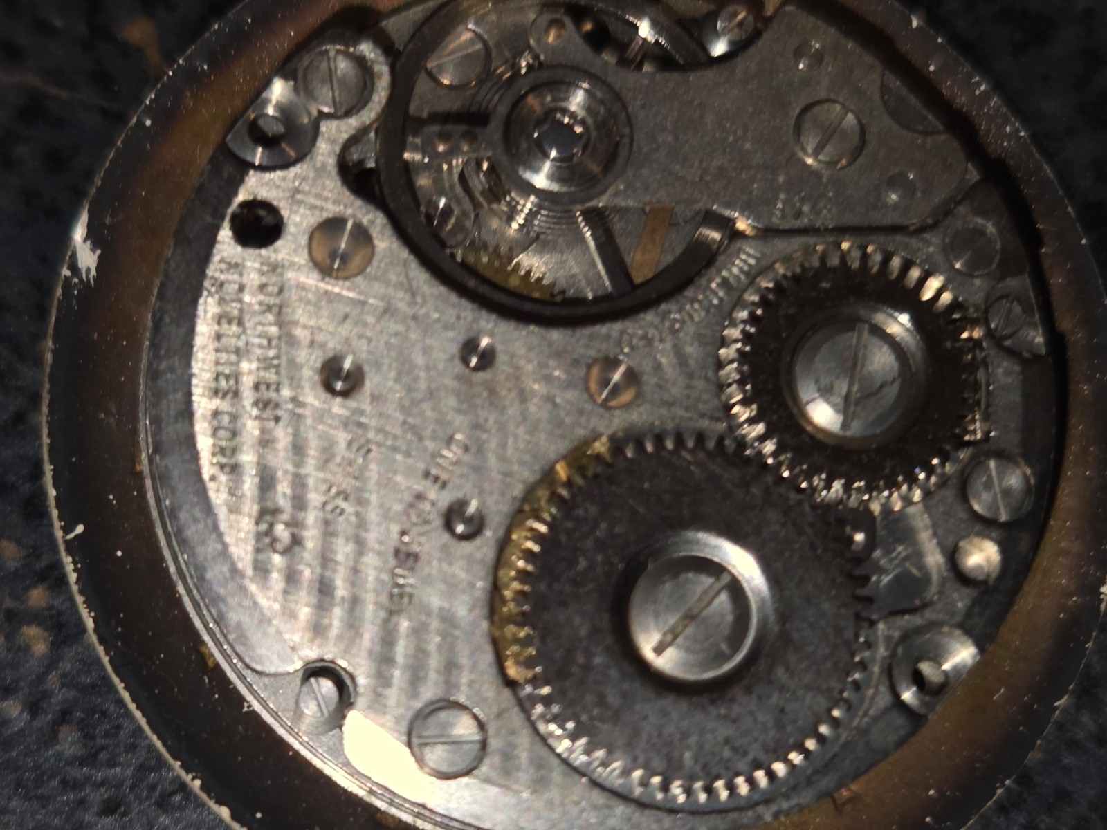 Ebosa 65 Swiss vintage. Movements & plates, parts, balance wheels. Read.