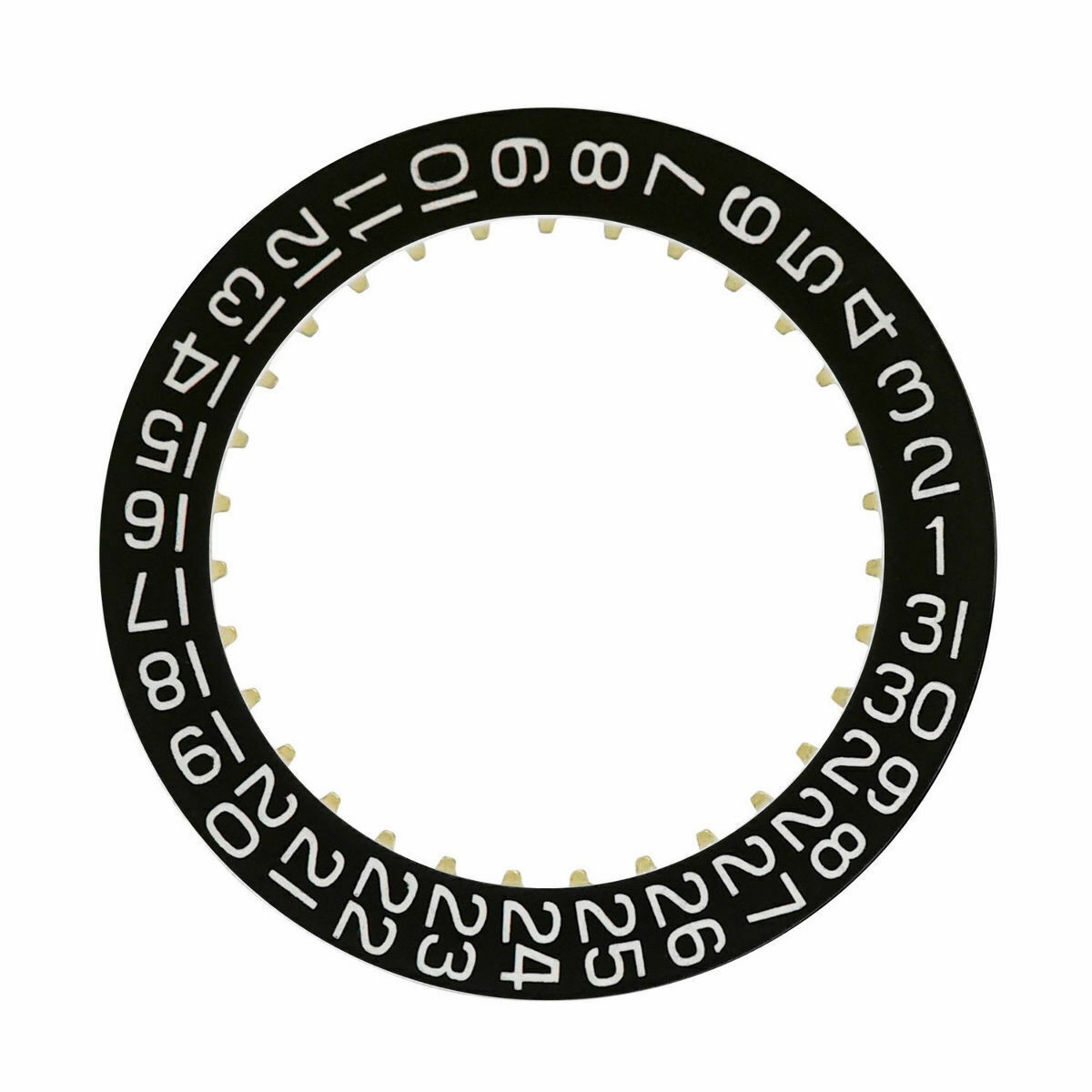 DATE DISC CALENDAR FOR MOVEMENT ETA 2804 2824-2 2892,2892-2 BLACK 3H WINDOW WATC
