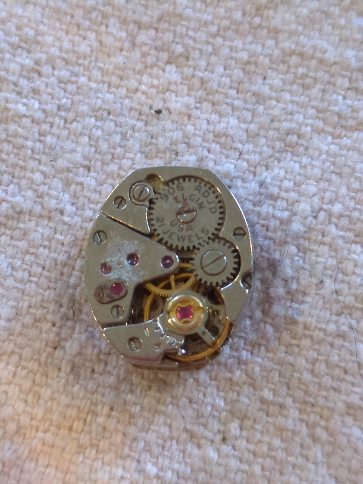 Lot of 9 LADIES WATCH MOVEMENTS For PARTS REPAIR. Hamilton, Bulova, Lady Elgin.