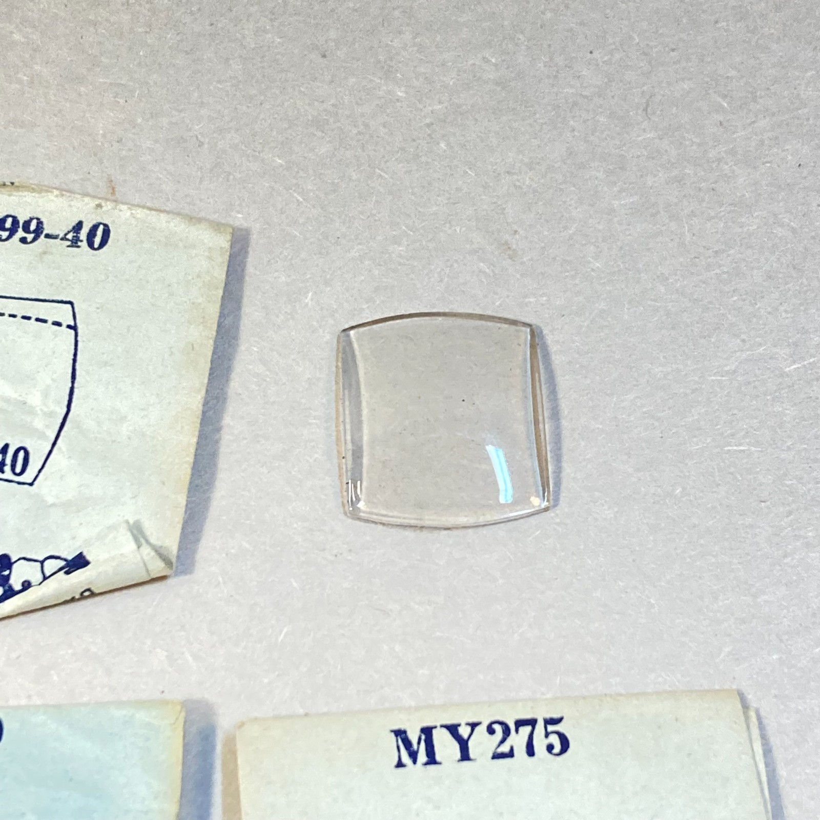 Vintage G-S Flexo Plastic Watch Crystal 9 Pc Elgin Pioneer Replacement Parts USA