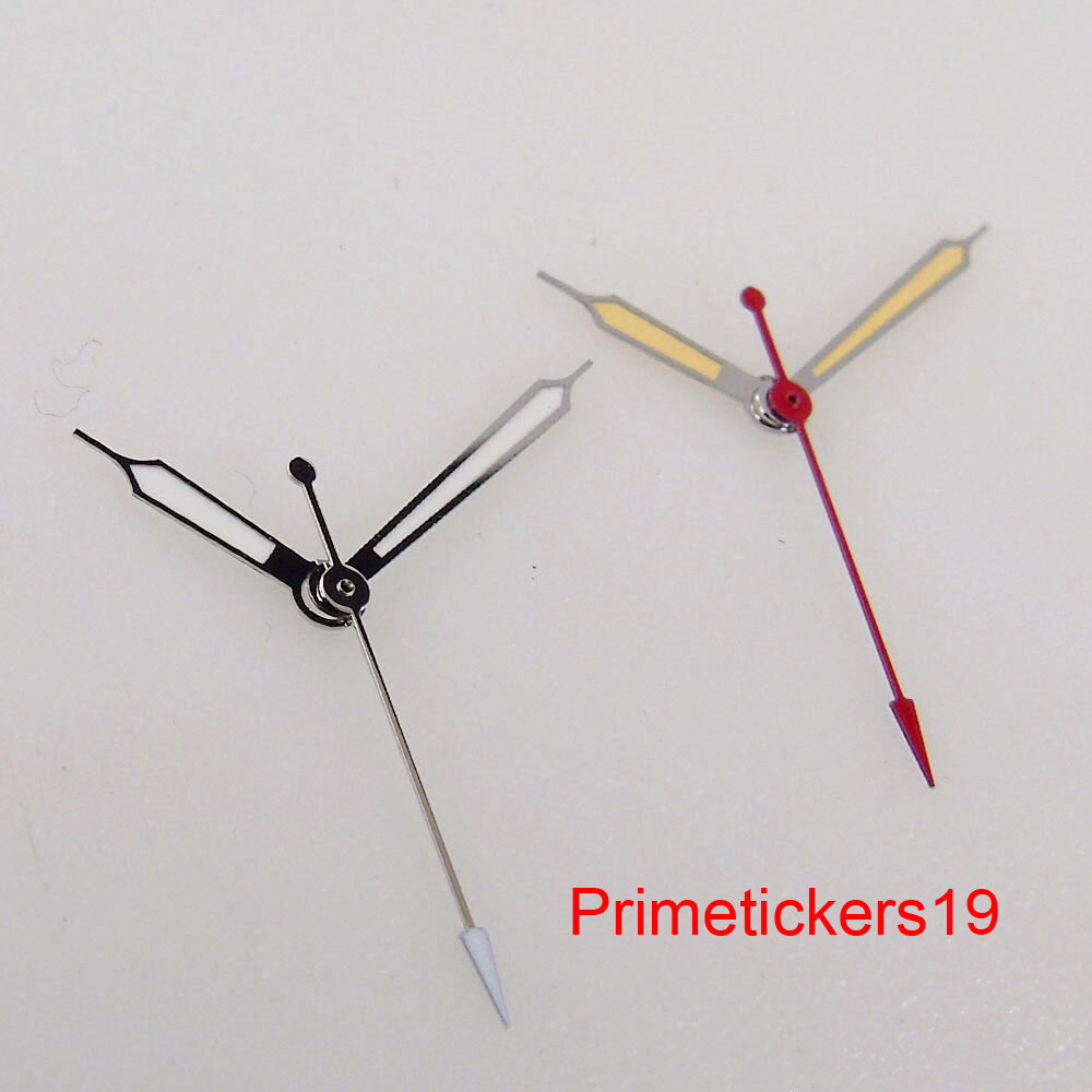 Silver Orange Watch Hands Parts Green Luminous Fit NH35 NH36 ETA2824 PT5000 Movt