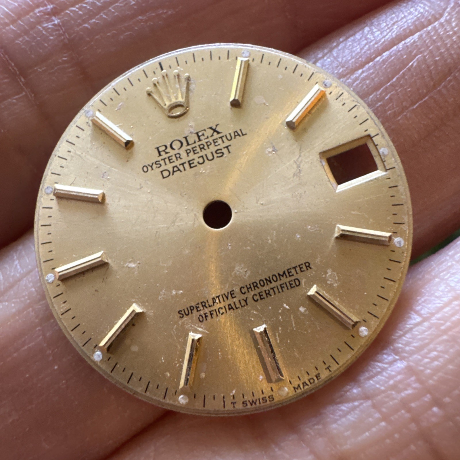 Original Rolex Ladies Champagne Datejust 68273 68278 31mm model dial (50)