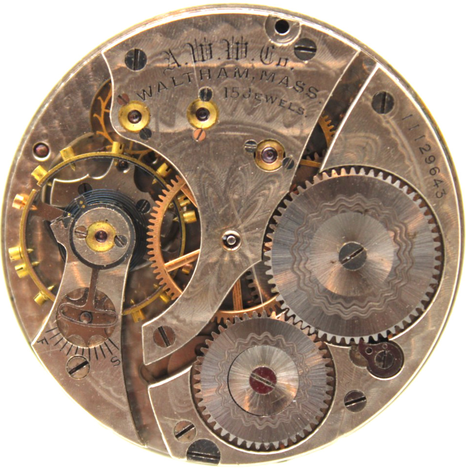 1902 WALTHAM POCKET WATCH MOVEMENT 11129643 GRADE: 620 16s 15j (TJ2)