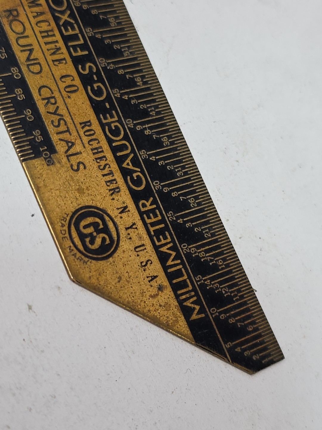Vintage GERMANOW-SIMON WATCH MAKERS GAUGE FOR G-S FLEXO ROUND CRYSTALS