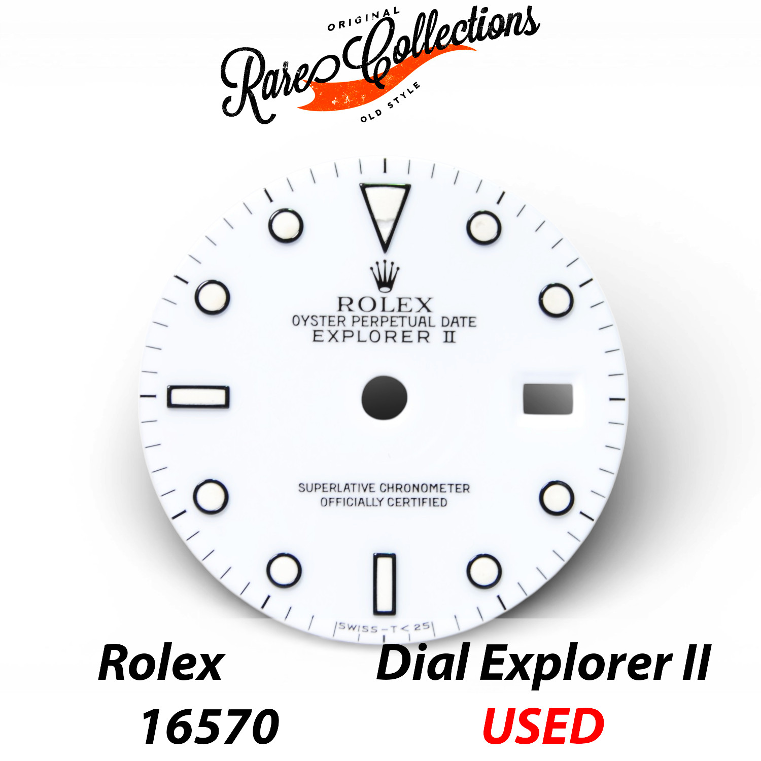 Rolex Dial 16570 Used Good Condition White Explorer II Tritium