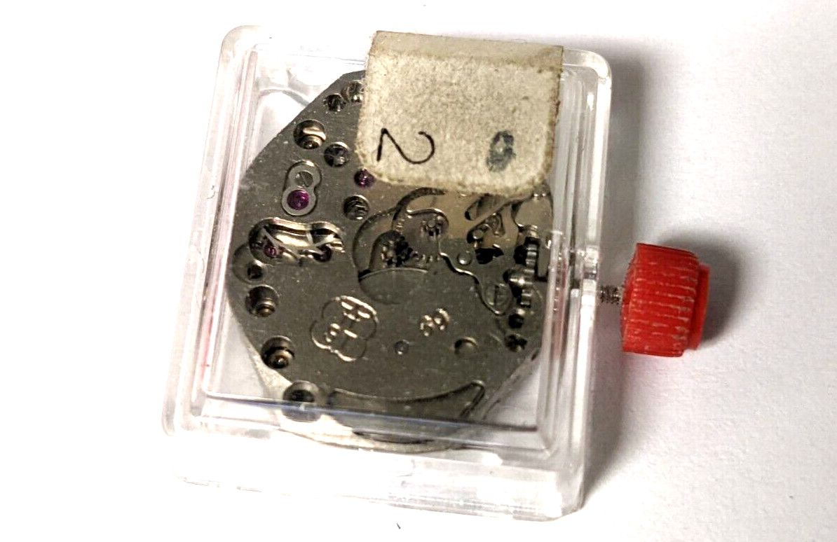 FHF 69 MOVEMENT White 17 jewel NOS manual wind movement with hour wheel (include