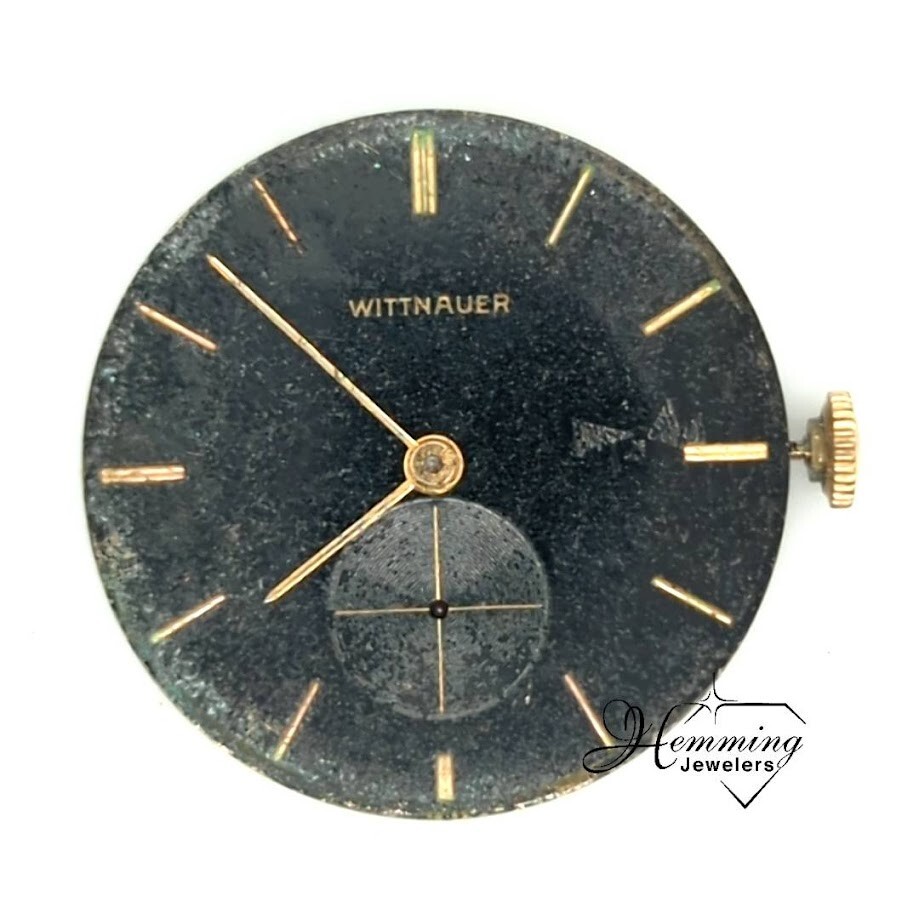 Wittnauer 17J Revue 76/3 Wrist Watch Movement; Not Working; Parts/Repair As Is