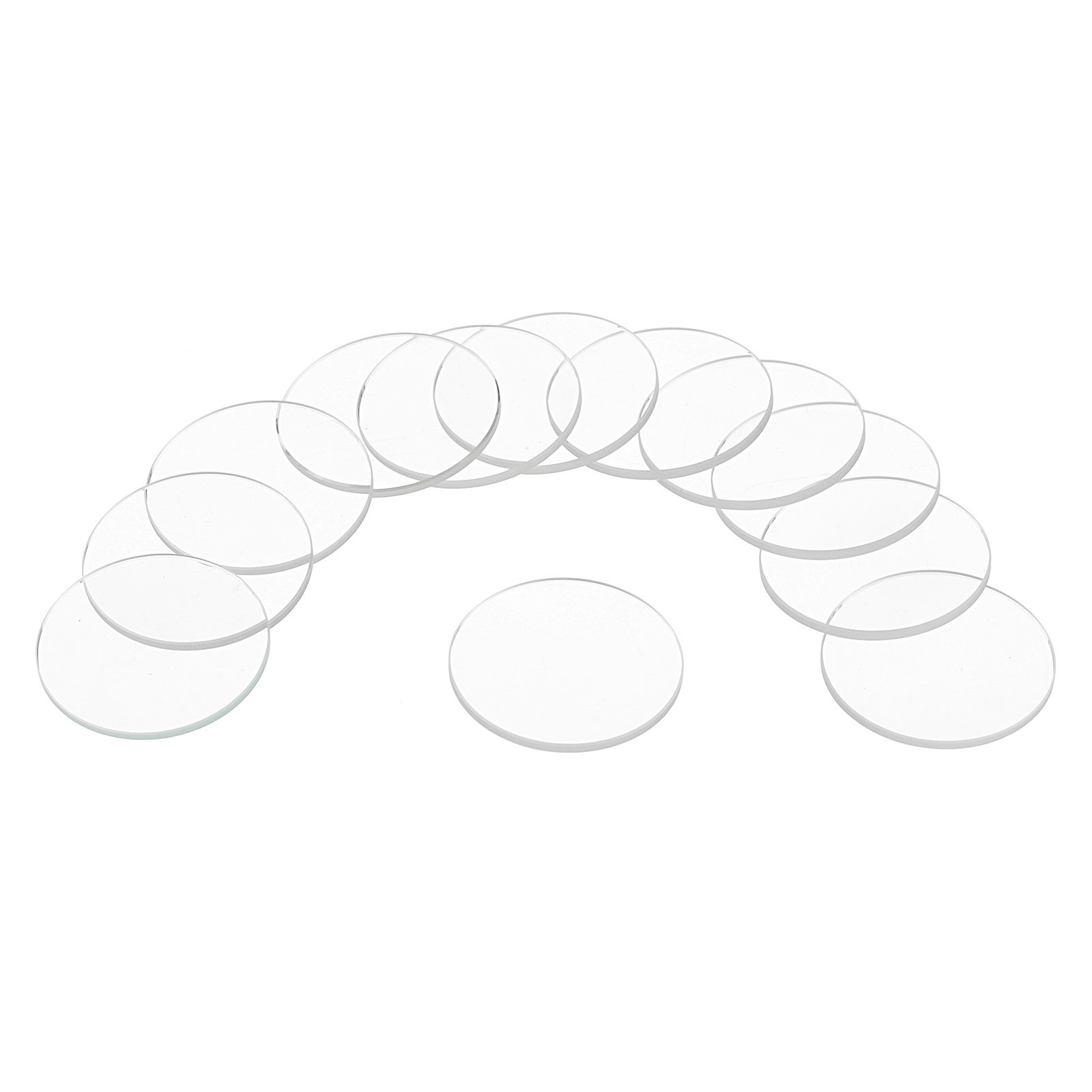 12pcs Watch Crystal Glass Lens 20mm Flat Round Glass Watch Face Crystals Lens