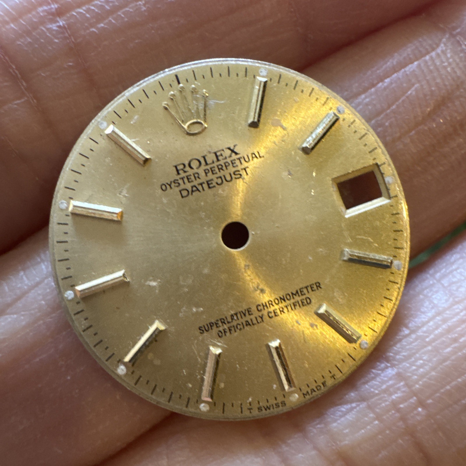 Original Rolex Ladies Champagne Datejust 68273 68278 31mm model dial (50)