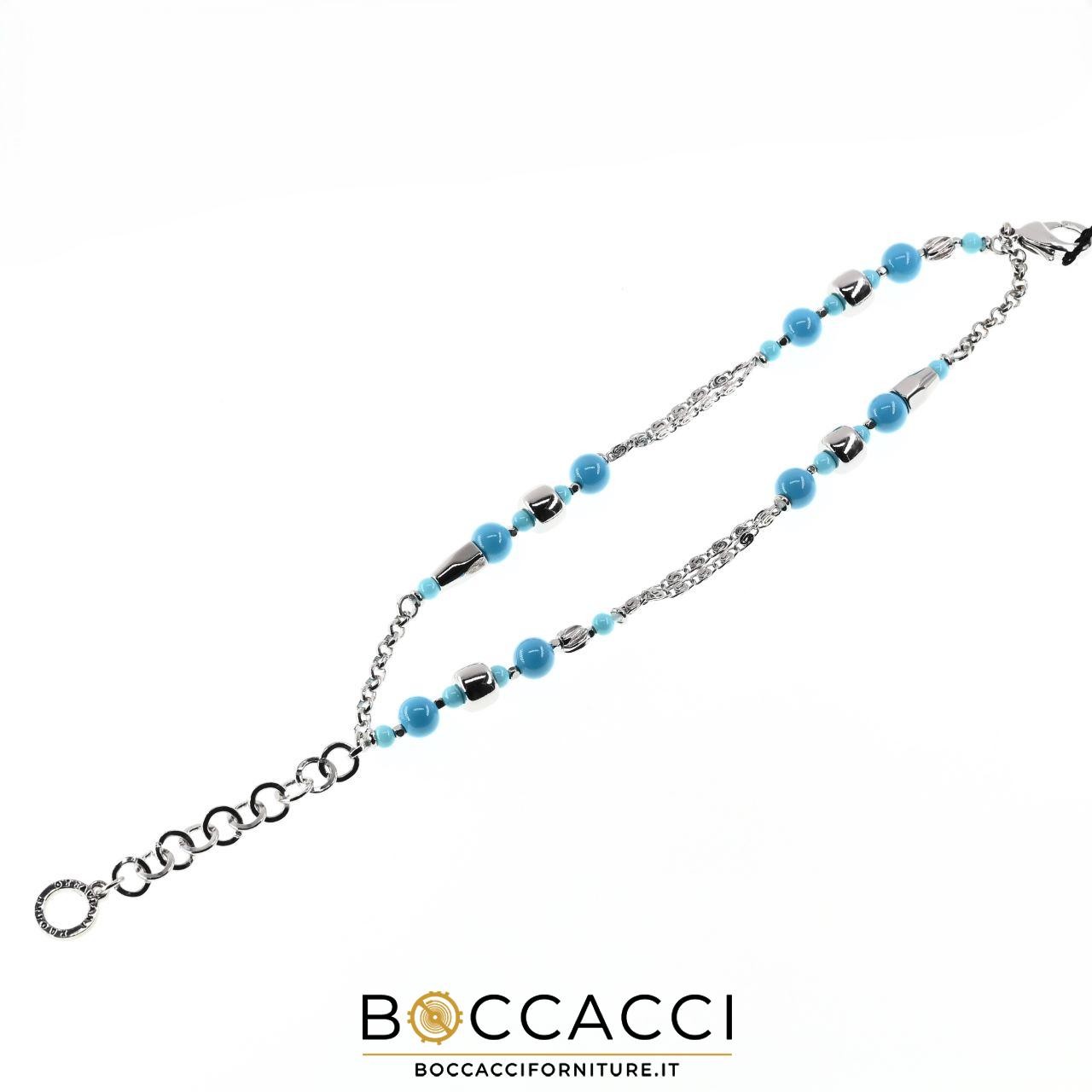 OTTAVIANI BRACCIALE CON RESINA TURCHESE E CRISTALLI (NEW)