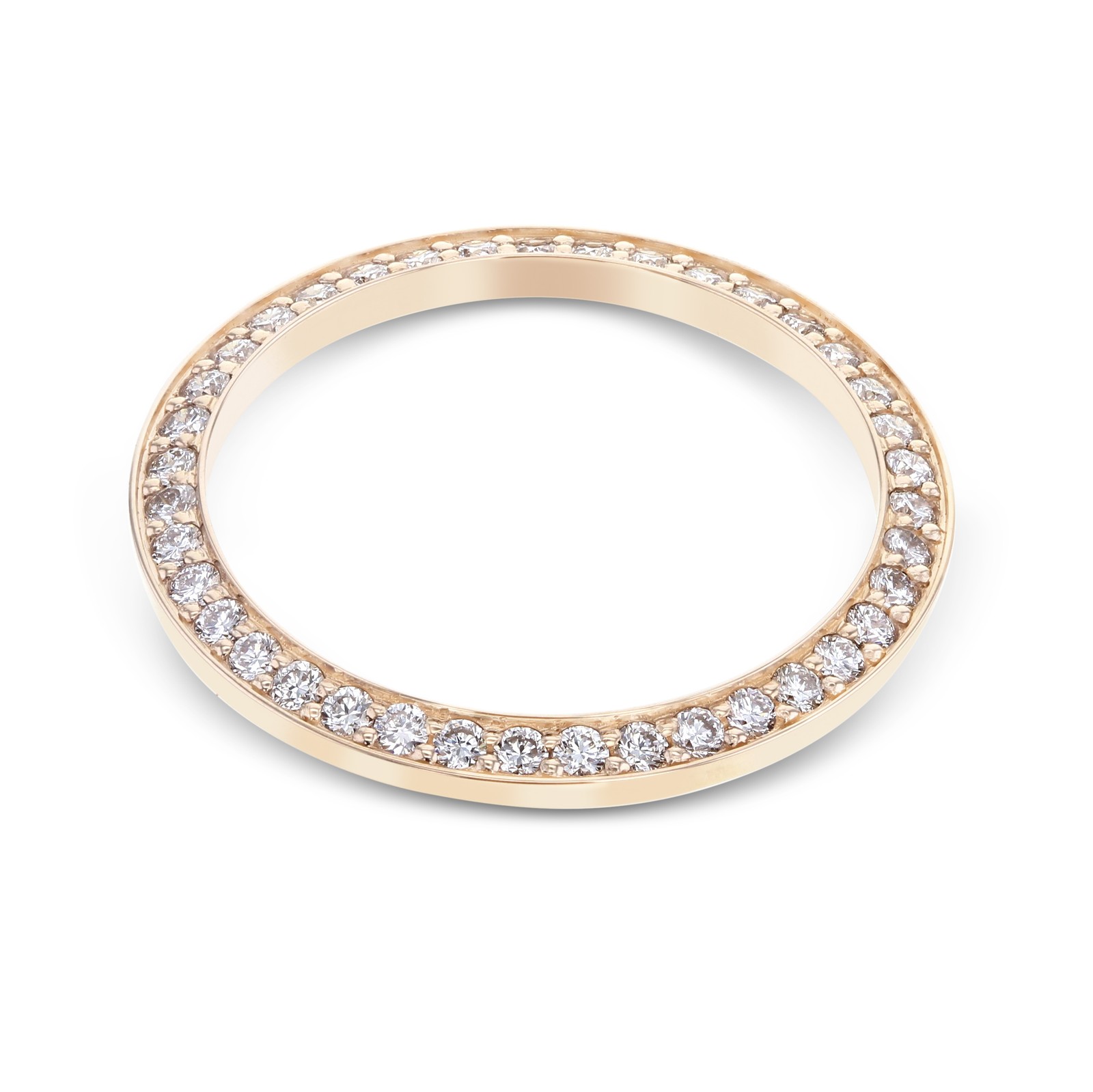 BEAD SET NATURAL DIAMOND BEZEL EVEROSE FOR ROLEX DATEJUST 26MM ROSE GOLD WATCH
