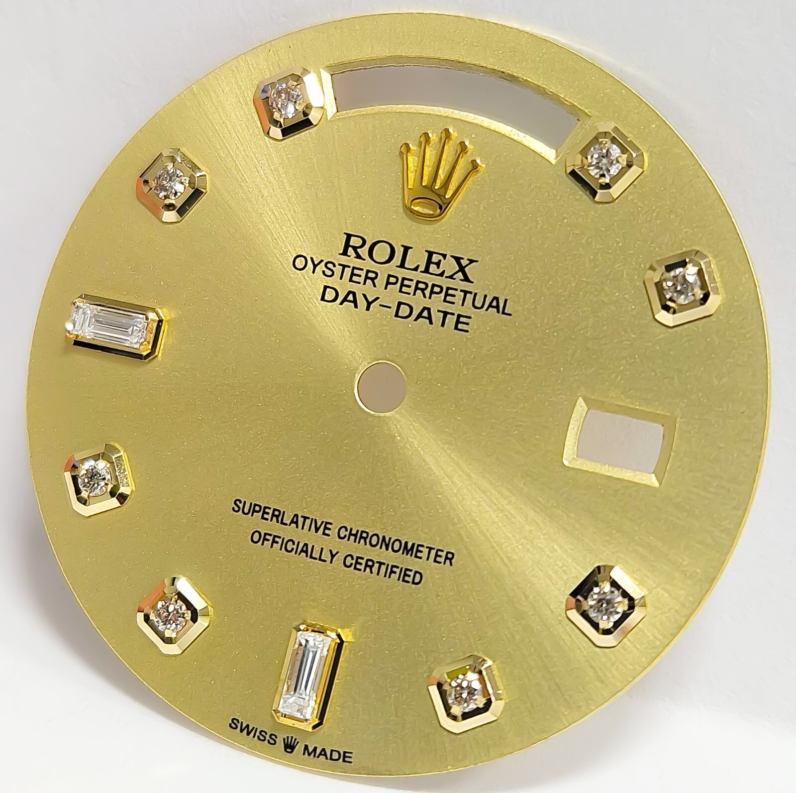 Rolex DAY-DATE 36 Custom Champagne Gold 8+2 Diamond dial for ref. 1803 18038