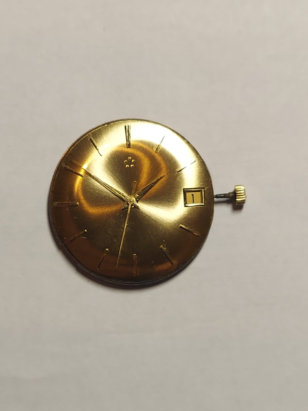 eterna matic WMovement De Luxe Automatic 18k Yellow Dial Hands Crown Mens