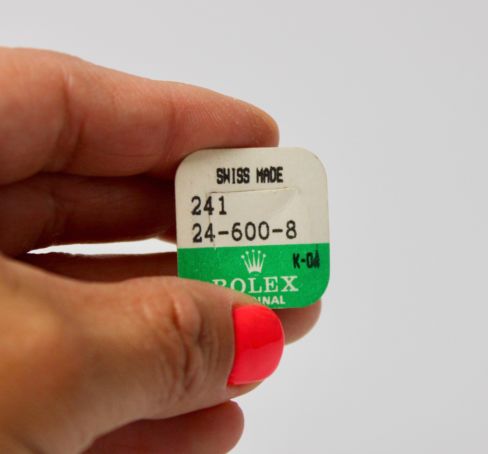 Rolex 2 Tone Winding Crown in Original Packaging 241 24-600-8 K04