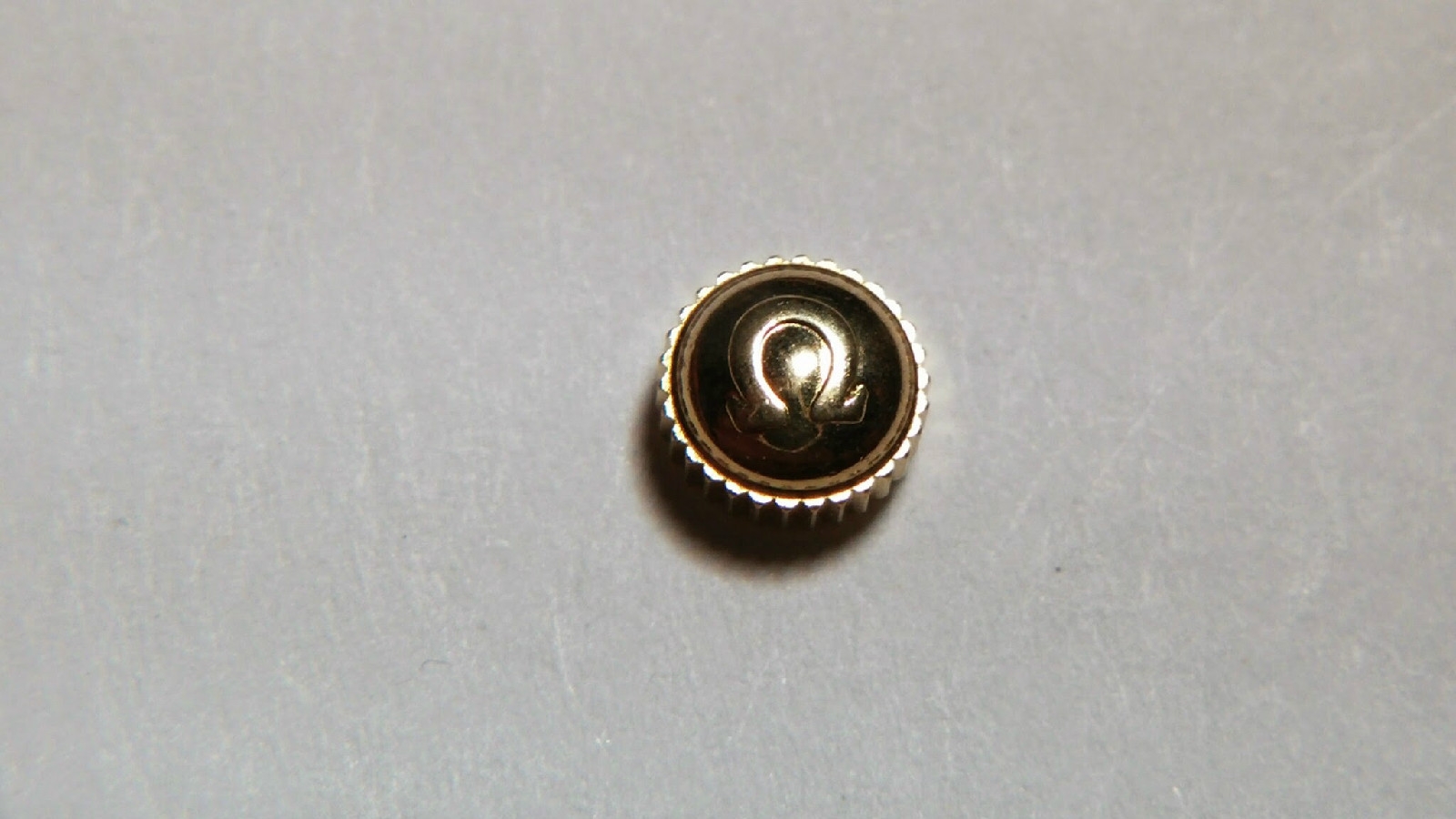 Omega crown, 42869 5.20mm, tube 2.50mm, Tap 10. YELLOW (gold-filled)