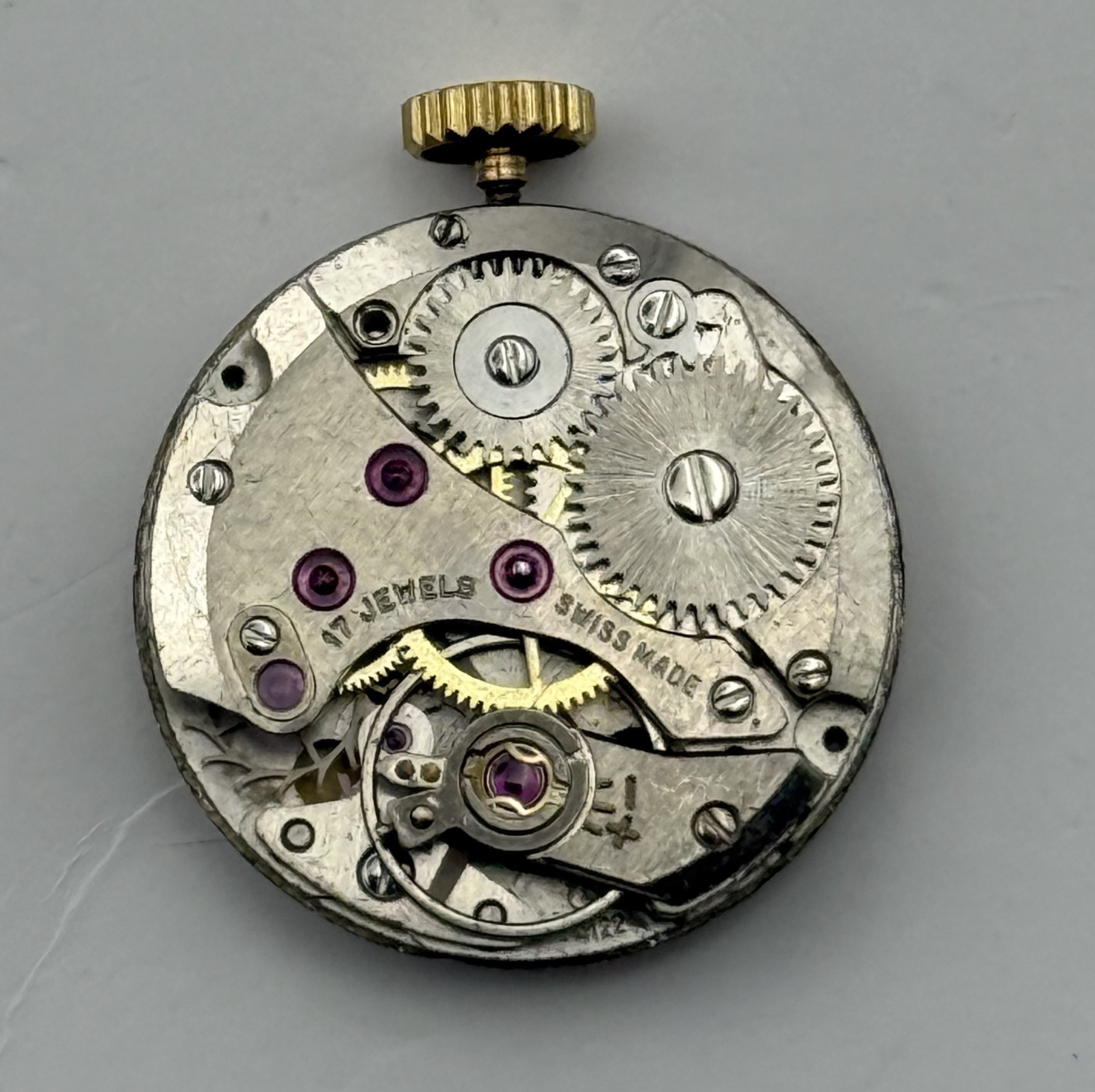 Felsa 4122 Watch Movement Garrard 17Jewels Swiss Manual Wind Parts Repair 17.5mm