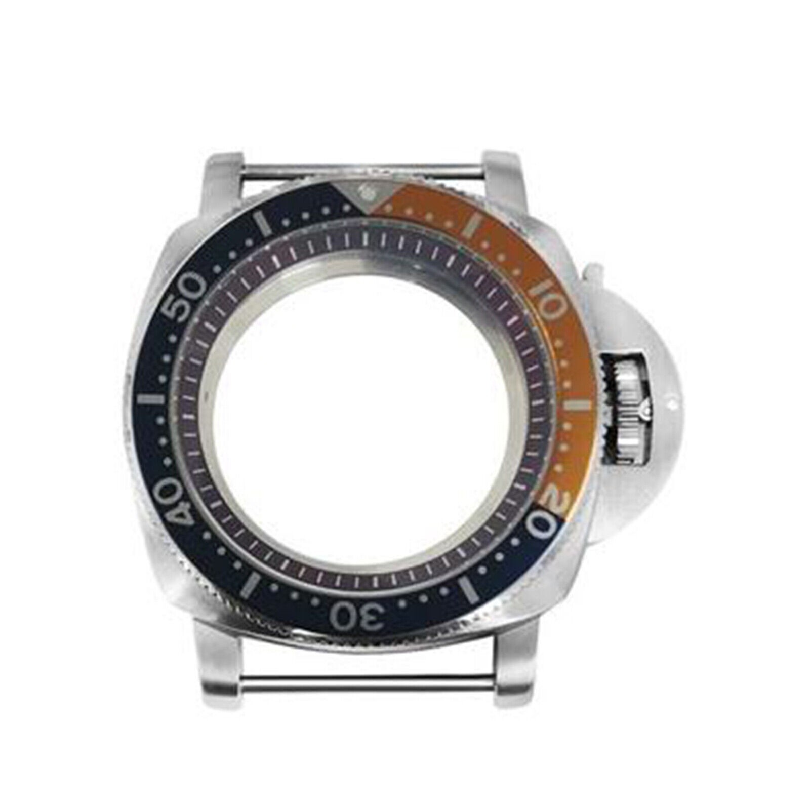42MM 316L Watch Case Bezel Red Inner Ring for NH35/NH36/4R/7S Watch Movement
