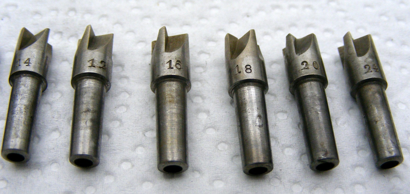 Vintage Pivot cutter set of 11 pieces,4.5 shank watchmaker Lorch/ Boley lathe