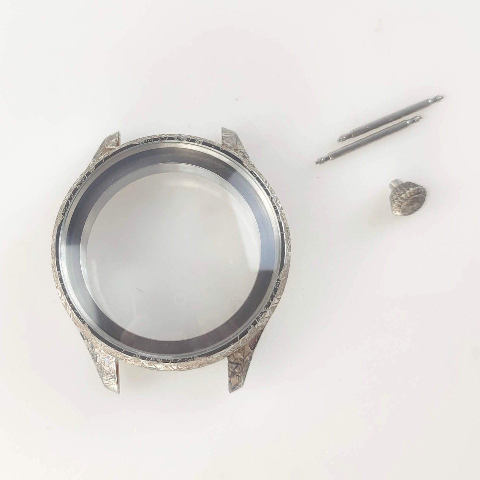 Exquisite “Muonionalusta” Meteorite-Style Engraved Watch Case – 48mm S.Steel