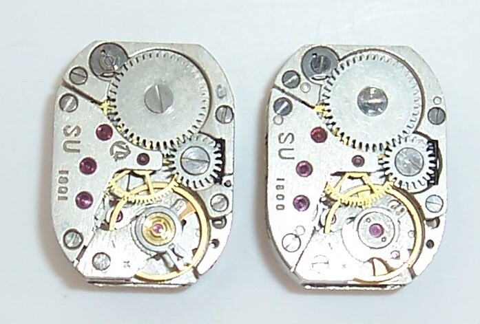 Lot 53 vintage ladies watch movements LUCH 14×18 mm. Steampunk Art or repair DIY