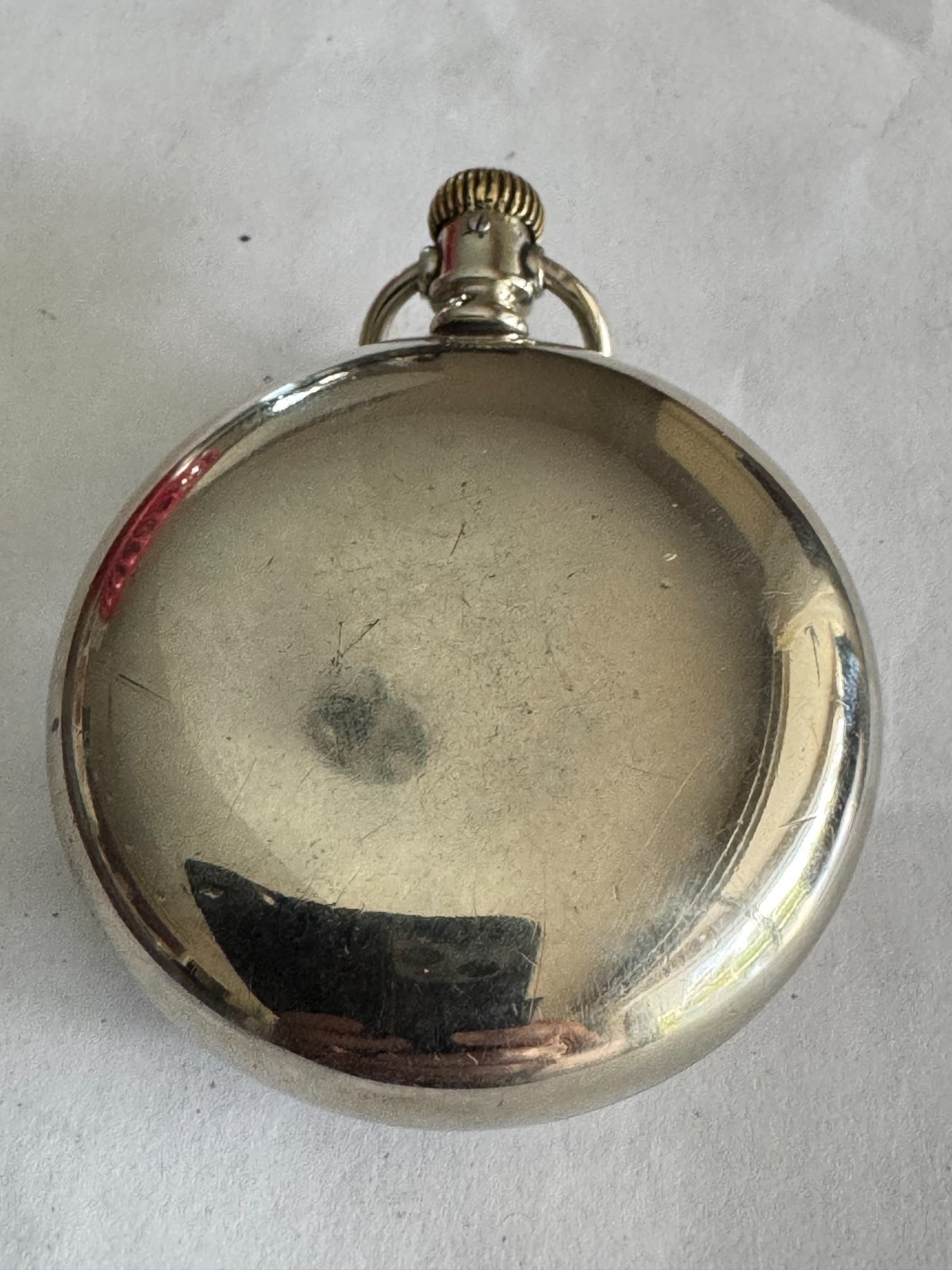VINTAGE 18 SIZE CRESCENT SWINGOUT STYLE POCKET WATCH CASE PENDANT & LEVER SET