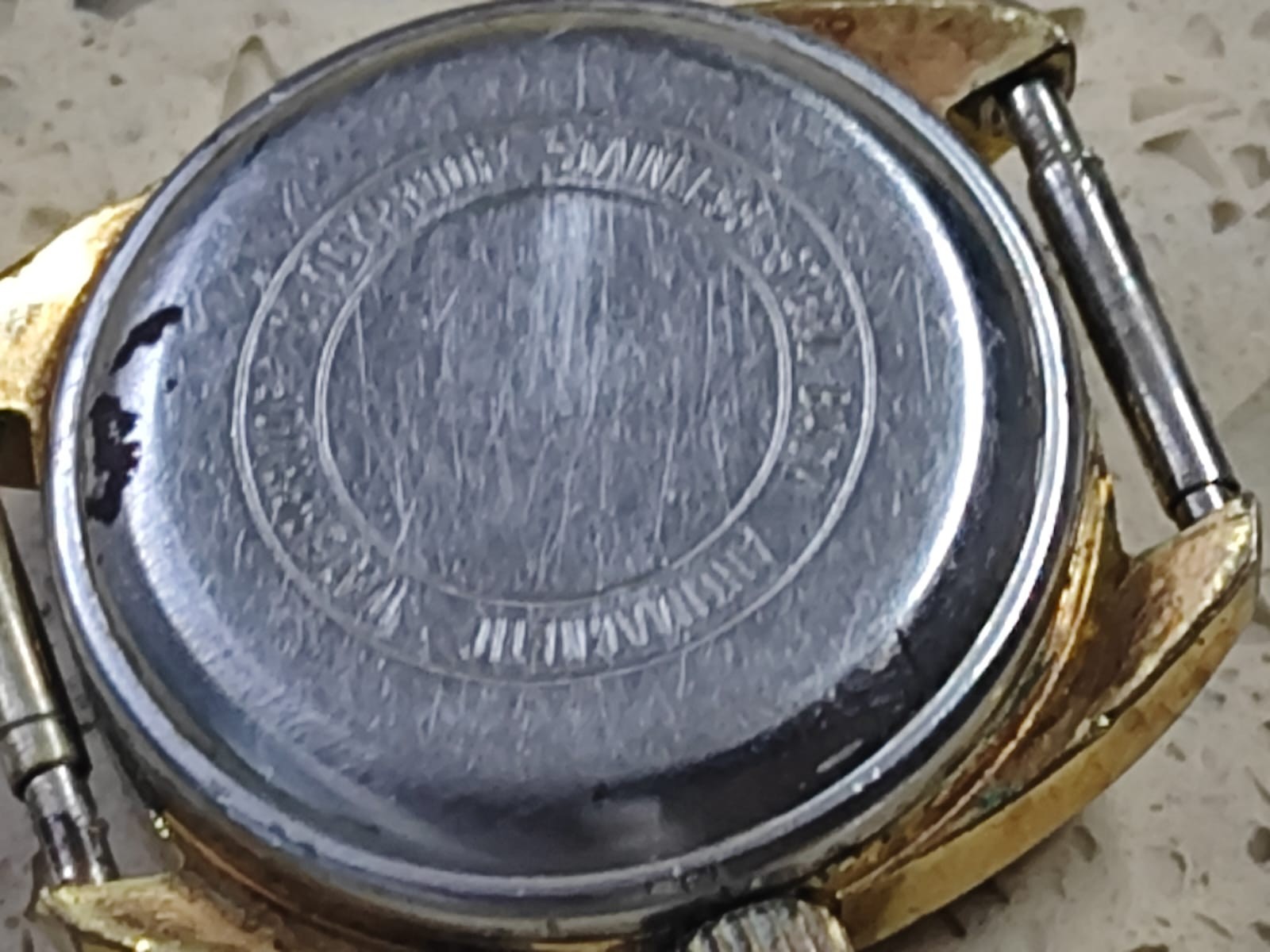 Vintage ETA 2671 Movement with Dial & Case FOR PARTS ONLY Good balance Y