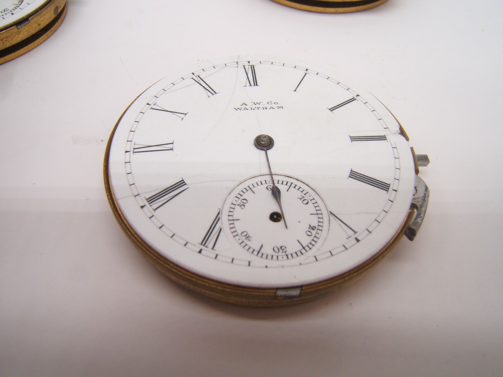 3 AMERICAN WALTHAM 6S POCKET WATCH MOVEMENTS ROYAL AS IS PARTS REPAIR