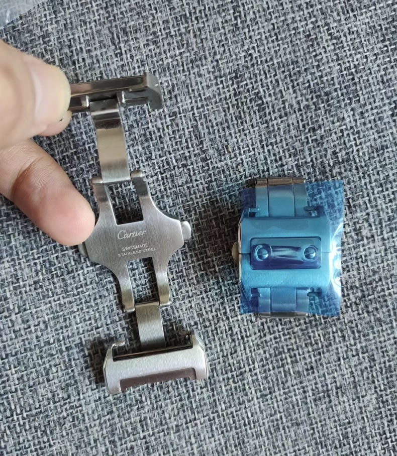 Folding Buckle for Cartier Santos 100 M/XL – Deployment Clasp 21mm