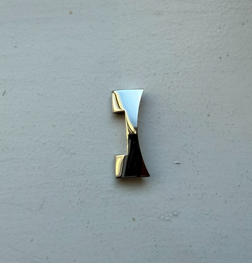 1x Genuine Original OEM Gucci 126.3 End Link 20mm Polished Stainless Steel