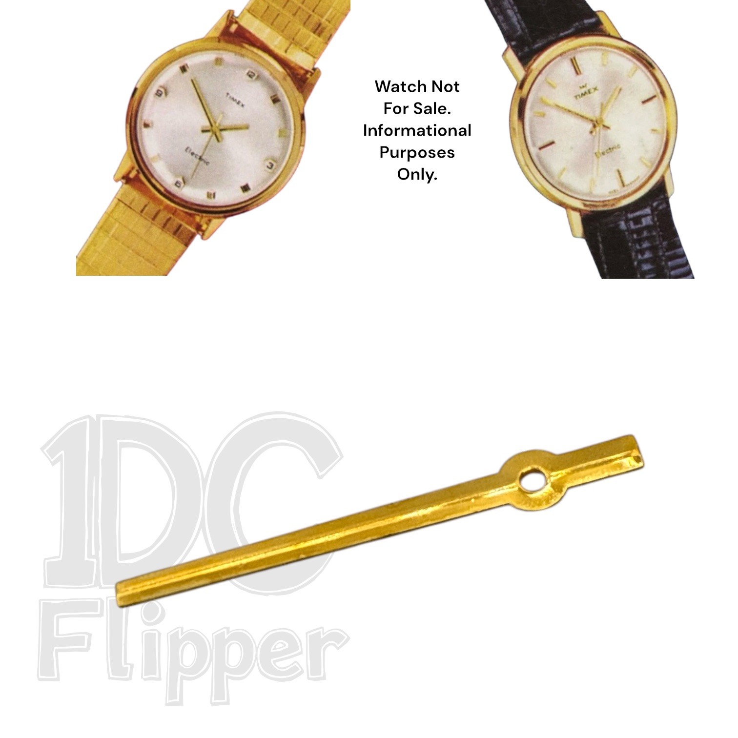Timex Electric Watch MINUTE HAND Part #105 1967-1968 Model 9025, 9064 Read List!