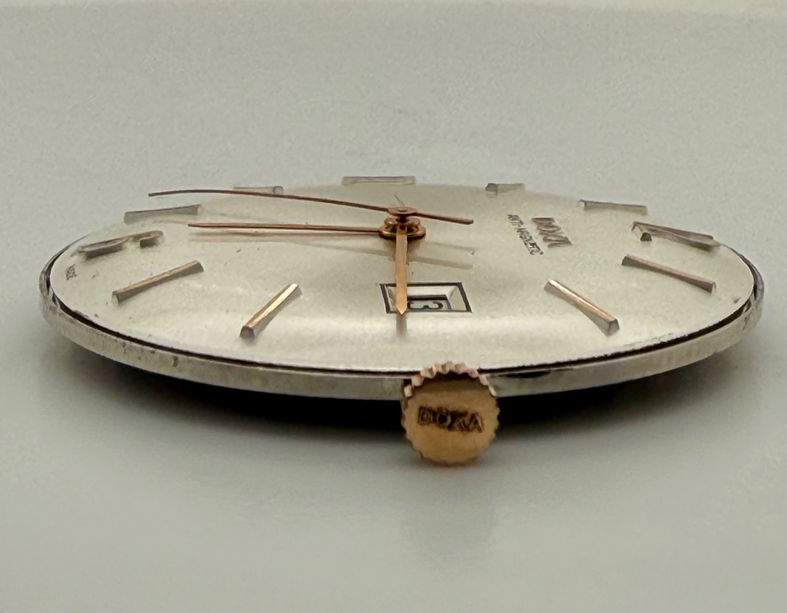Vintage DOXA Anti-Magnetic Swiss Manual Wind Watch Movement working