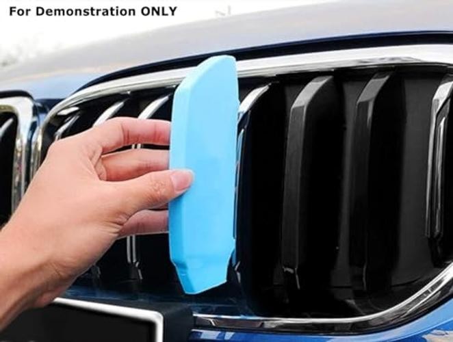 Exact Fit 3pc Set Iconic Tri-Accent Grille Insert Decoration Trims Compatible