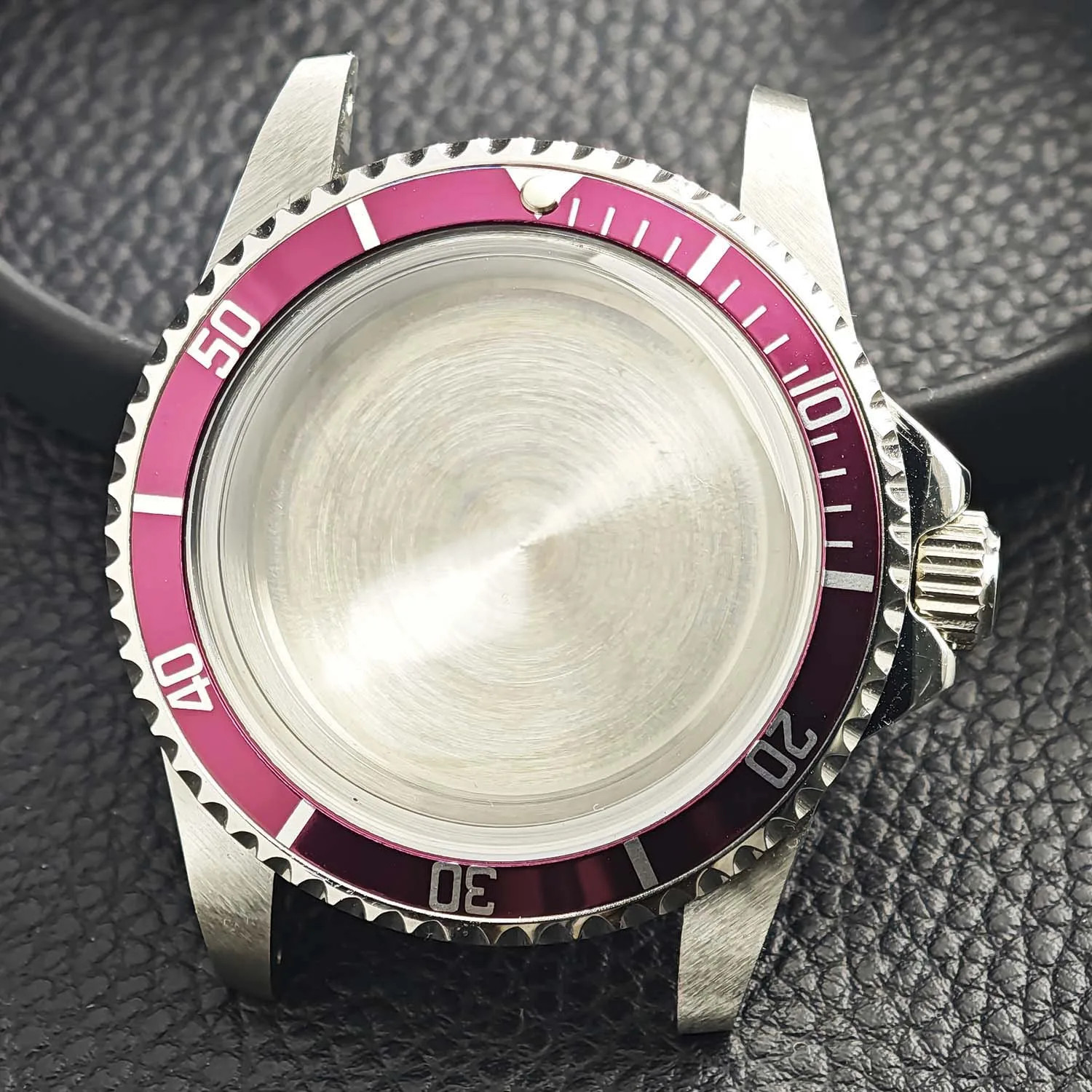 NH35 39Mm Case Vintage Retro Dome Glass Watch Case for Retro Submariner NH35 Mov