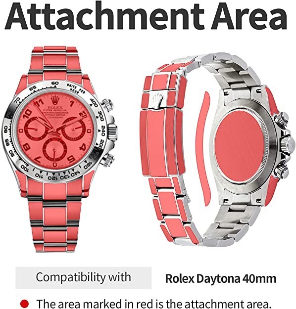 Rolex Daytona (NOT the Watch) 40mm Clear Film FULL Protection 1x Unit inside