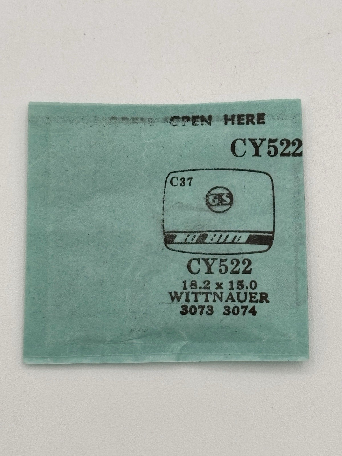 Wittnauer Watch Crystal G-S CY522 18.2 x 15.0 Rectangle Cushion Fits 3073,3074