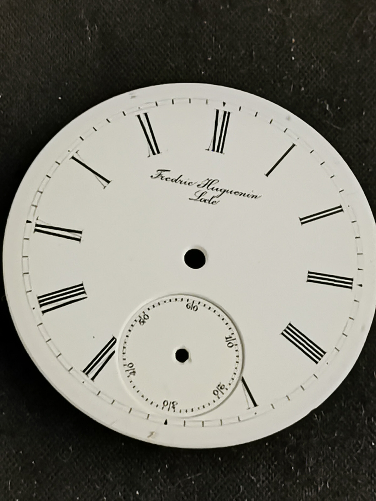 Enamel dial for Frederique Huguenin watch, 36mm