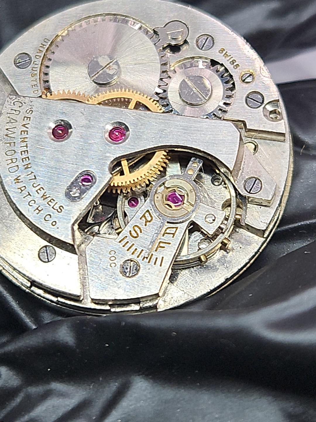 Kingston Crawford 17j Watch Movement Parts/Repair (R4)