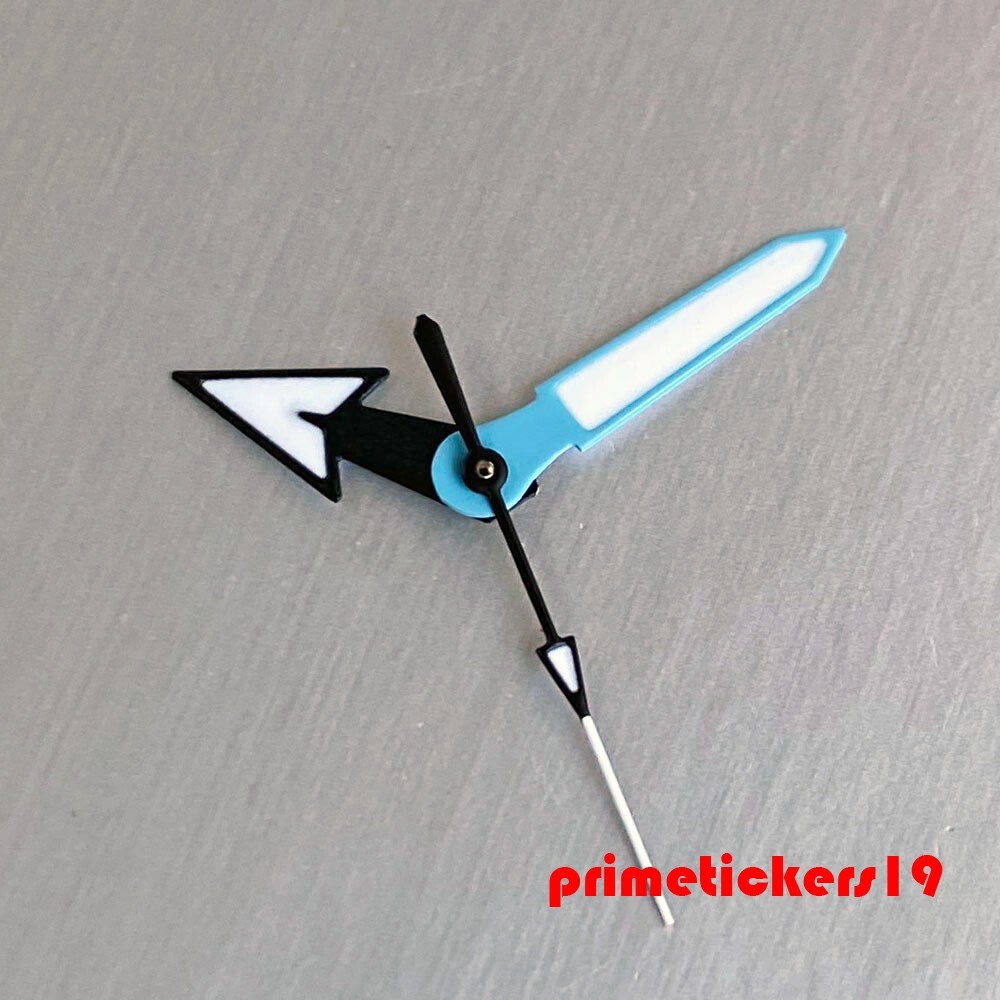 29mm Automatic NH35 Watch Dial+Hands Sky Blue Matte Face Gradient Color Date
