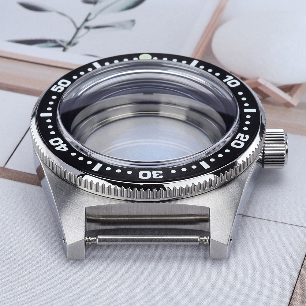 Pepsi Bezel 40mm Aviator Watch Case Sapphire 62MAS Style For Seiko NH35 Movement