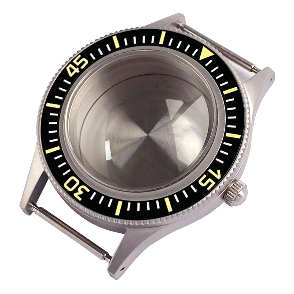 Sandblasted 40mm Diving Watch Case Dial Fit NH34 NH35 NH38 ETA2824 PT5000 SW200