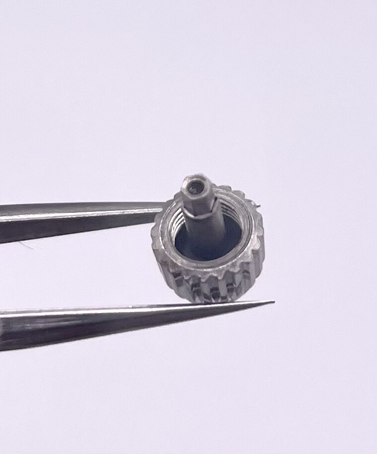 New Generic 6.0mm S/s Crown/Tube Part To Fit Breitling Colt A32350 Watch
